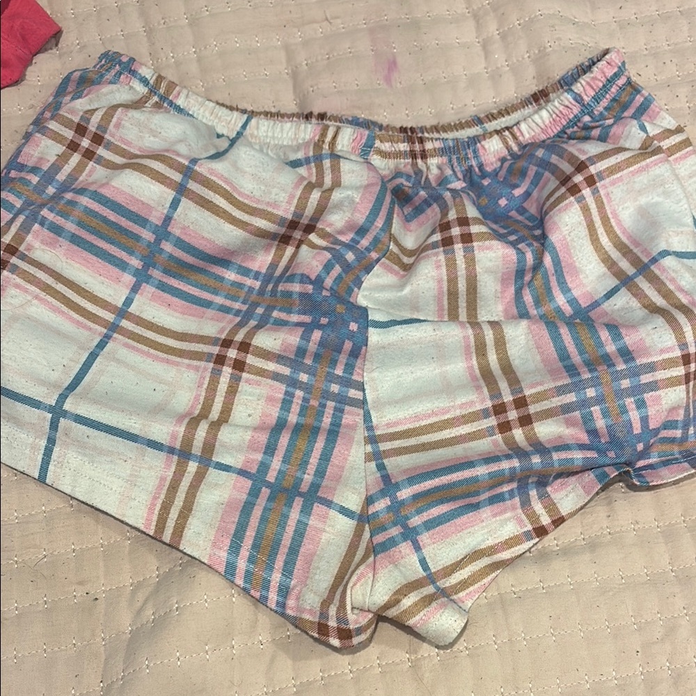 Plaid Lounge Shorts